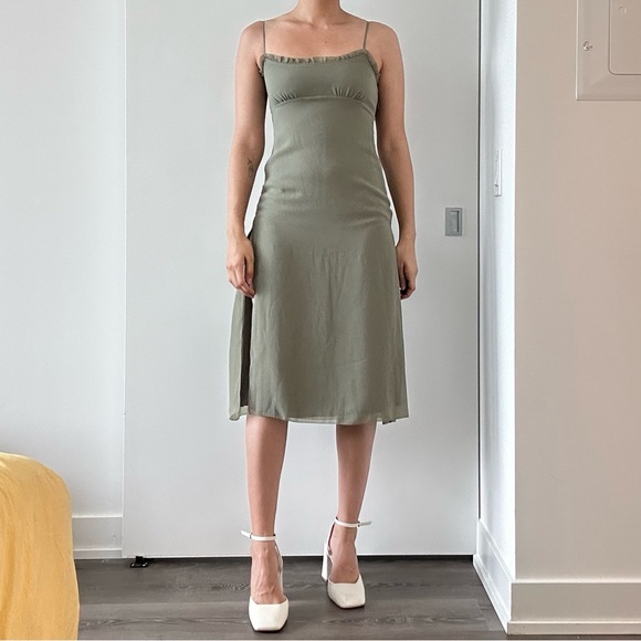 aritzia wilfred sister dress green - Picture 1 of 6